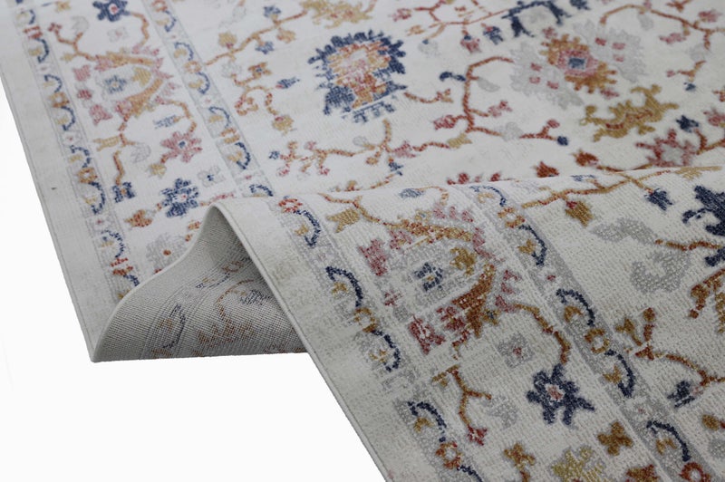 Alkaffary Wahaj Area Rug, Living Room & Bedroom Rug, Elegant Artistic Design Durable Soft Texture, 080X150 cm, White - Image 4